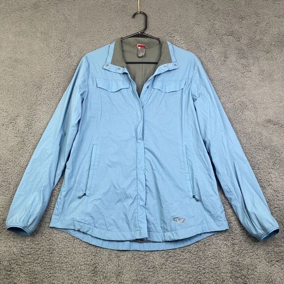 Outdoor Research Microlight Shirt Jacket Womens L Pertex Snap Button Up - Picture 1 of 9